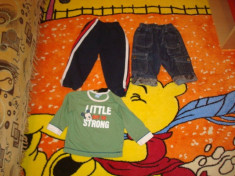 Haine copii 18-24 luni, O pereche de blugi, pantaloni trening,bluza Disney foto