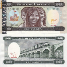 ERITREA 10 nakfa 1997 UNC!!! foto