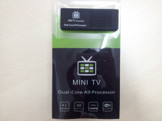 MK808B MINI TV ANDROID 4.1 RK3066 FACE TV CLASIC SMART TV DUAL CORE 3G 1.6GHZ CORTEX A9 1GB DDR3 8GB INTERN MINI HDMI BLUETOOTH 12 LUNI GARANTIE foto