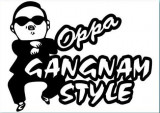 Autocolant sticker abtibild auto OPPA GANGNAM STYLE