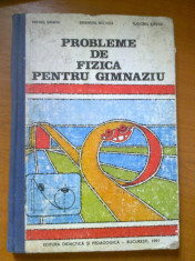 PROBLEME DE FIZICA PENTRU GIMNAZIU - MIHAIL SANDU, EMANUEL NICHITA, TUDOREL STEFAN (1991) foto