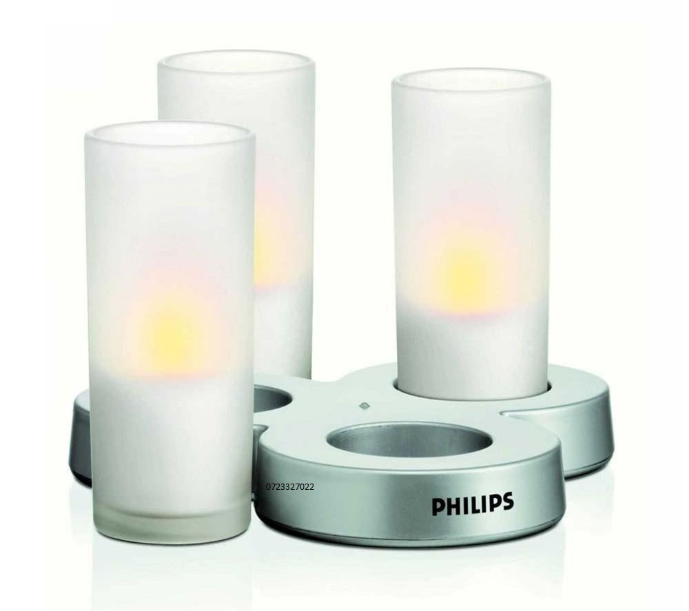 Set de 3 Naturelle CandleLights Philips 69185/60/ph (lumanari electrice-led)  | arhiva Okazii.ro
