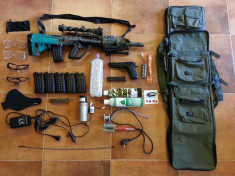 Arma airsoft Steyr AUG A3 + upgrades + accesorii multe + pistol bonus ! foto