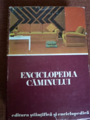 ENCICLOPEDIA CAMINULUI 1975 editura stiintifica si enciclopedica amenajari hobby foto