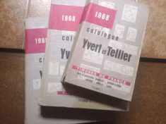 CATALOG FILATELIC YVERT et TELLIER ,3 VOL. 1968 foto