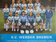 Foto - echipa de fotbal WERDER BREMEN `88-`89 foto