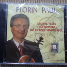 florin paul vioara muzica clasica eurene ysaye six sonates op 27 cd disc sigilat