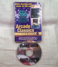 JOC PC CD-ROM RETRO GAMES = ARCADE CLASSICS COLLECTION 200 = (TV) PACHET COMPLET ORIGINAL PENTRU COLECTIONARI foto