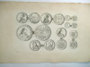 Gravura circa 1820 monede Romania Transilvania Printul Nicolas I Esterhazy, Imparatul Ferdinand al II lea de Habsburg
