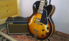 Chitara electrica hollowbody IBANEZ AF75 si Ampf VOX Pathfinder 10 foto