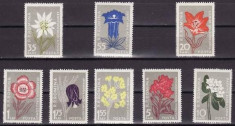 Romania 1957 - Flora carpatina,serie completa,neuzata foto