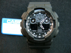 CASIO G-SHOCK GA-100-1A4ER ,MODEL NOU 2015 !! TOTAL BLACK EDITION !! AFISAJ BLACKLIGHT !!-MADE IN JAPAN-MANUAL UTILIZARE-GARANTIE-LIVRARE GRATUITA !!! foto