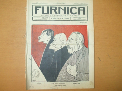 Furnica An I Nr 36 G. Ranetti N. D. Taranu 1905 Desene Iser foto