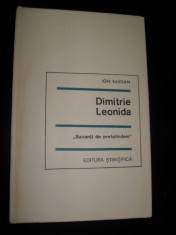 Colectia savanti de pretutindeni, ION BASGAN - DIMITRIE LEONIDA foto