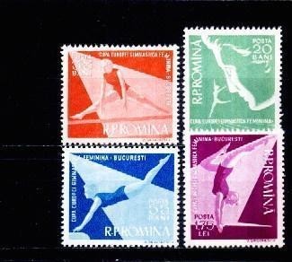 Romania 1957 - Gimnastica,serie completa,neuzata foto