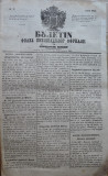 Cumpara ieftin Buletin , foaia publ. oficiale in Principatul Moldovei , Iasi , nr. 3 din 1854