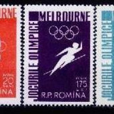 Romania 1956 - JO Melbourne,serie completa,neuzata