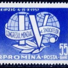 Romania 1957 - cat.nr.1540 - Sindicate,serie completa,neuzata