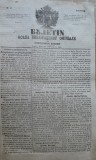 Buletin , foaia publ. oficiale in Principatul Moldovei , Iasi , nr. 4 din 1854