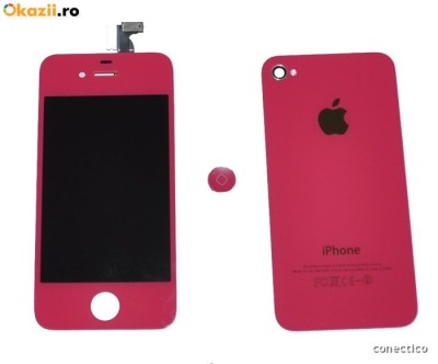Display LCD Iphone 4S Fuchsia roz foto
