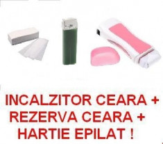 KIT SET EPILARE EPILAT APARAT INCALZIT CEARA INCALZITOR foto