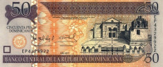 Republica Dominicana 50 Pesos Dominicanos 2011 P-New UNC !!! foto