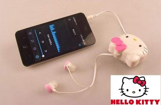 Handfree casti telefon Hello Kitty, Casti In Ear, Cu fir, Mufa 3,5mm |  Okazii.ro