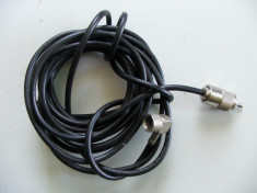 Cablu mufat la ambele capete cu conector pentru antena statie radio CB foto