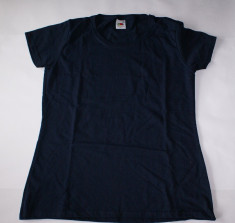 T Shirt - Tricou - Dama - Fruit of The Loom --- Bleu foto