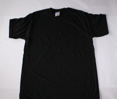 T Shirt - Tricou - Barbati - Fruit of The Loom --- Negru foto