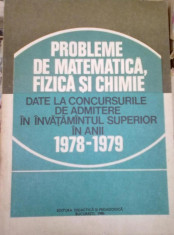 I.Sabac, V.Olariu, I.Popescu si F. Cornea - Probleme de matematica fizica si chimie foto