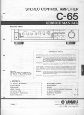 Manual service preamplificator YAMAHA C65 foto