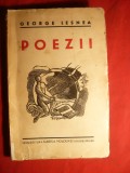 131. George Lesnea - Poezii - Prima Ed. 1938 Ed. Cartea Moldovei Ath. Gheorghiu - Iasi Coperta semnata Th Kiriacov Coperta usor uzata