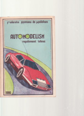 AUTOMODELISM REGULAMENT TEHNIC 1980 foto