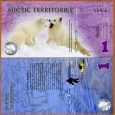 arctic 1 dolar UNC foto