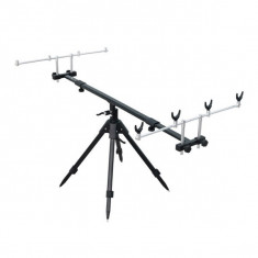 Rod pod 7 pentru 4 lansete crap Baracuda FOARTE STABIL 4 PICIOARE PE CENTRU foto