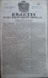 Buletin , foaia publ. ofic. in Princip. Moldovei , Iasi , nr. 34 /1854 cu adaus