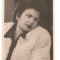 FOTO 47 FOTOGRAFIE ARTISTICA PORTRET DE FEMEIE, IMBRACAMINTE DE EPOCA, FOTO PLOIESTI, PRODUS DE COLECTIE DIM. : 5,5X8,5 cm, TANARA FEMEIE, 1947