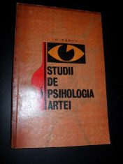 STUDII DE PSIHOLOGIA ARTEI&amp;quot;, N. Parvu, 1967 foto