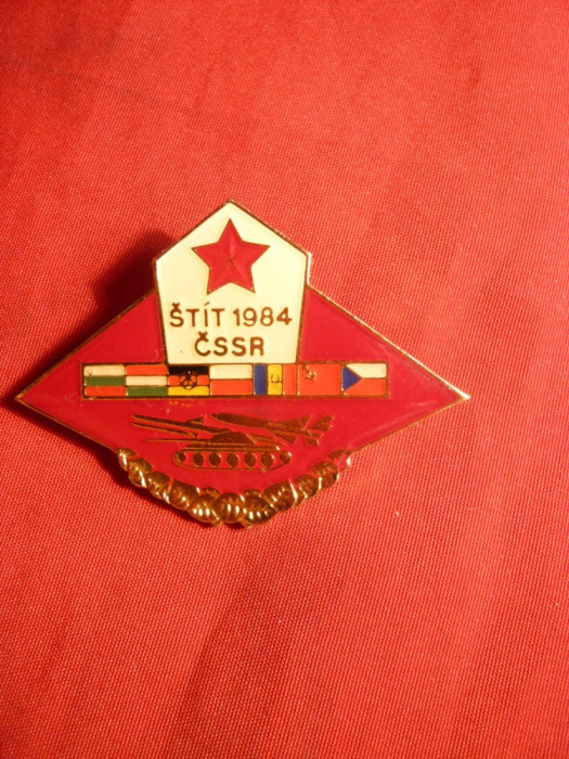 Insigna -Manevre Tratat Warsovia STIT 1984