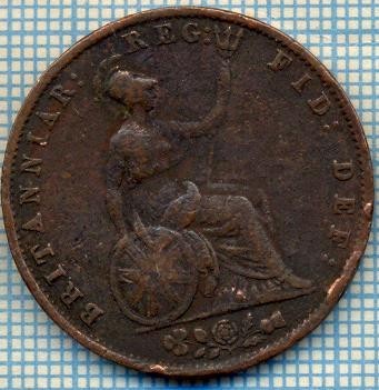 1198 MONEDA - MAREA BRITANIE - 1/2 PENNY (d 28 mm) - 1854 -starea care se vede foto