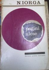 Nicolae Iorga - Pagini Alese foto