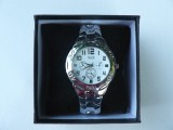 CEAS BARBATI CU BRATARA METALICA &quot;SIGIN&quot; ORIGINAL, MECANISM QUARTZ,CUTIE PT CEAS SI BATERIE REZERVA