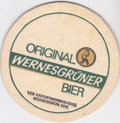 Suport de pahar / Biscuite Rara si Veche WERNESGGRUNER BIER foto