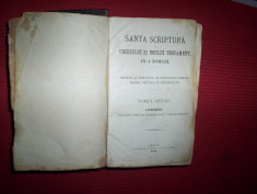 Sfanta Scriptura a vechiului si noului testament in 4 tomuri/an 1871(biblia-biblie) foto