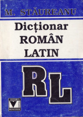 DICTIONAR ROMAN-LATIN de M. STAUREANU foto