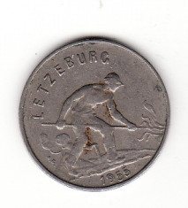 Luxemburg 1 franc 1955 - Charlotte foto
