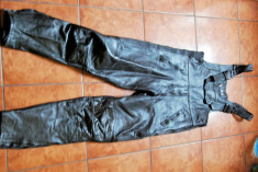 pantaloni piele moto chopper touring , marimea M foto