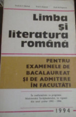 C. Barboi - Limba si literatura romana, BAC 1994 stare buna foto