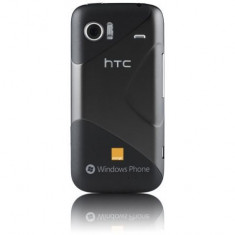 Carcasa HTC 7 Mozart 4 piese gri-neagra Orange - Produs Original + Garantie - BUCURESTI foto